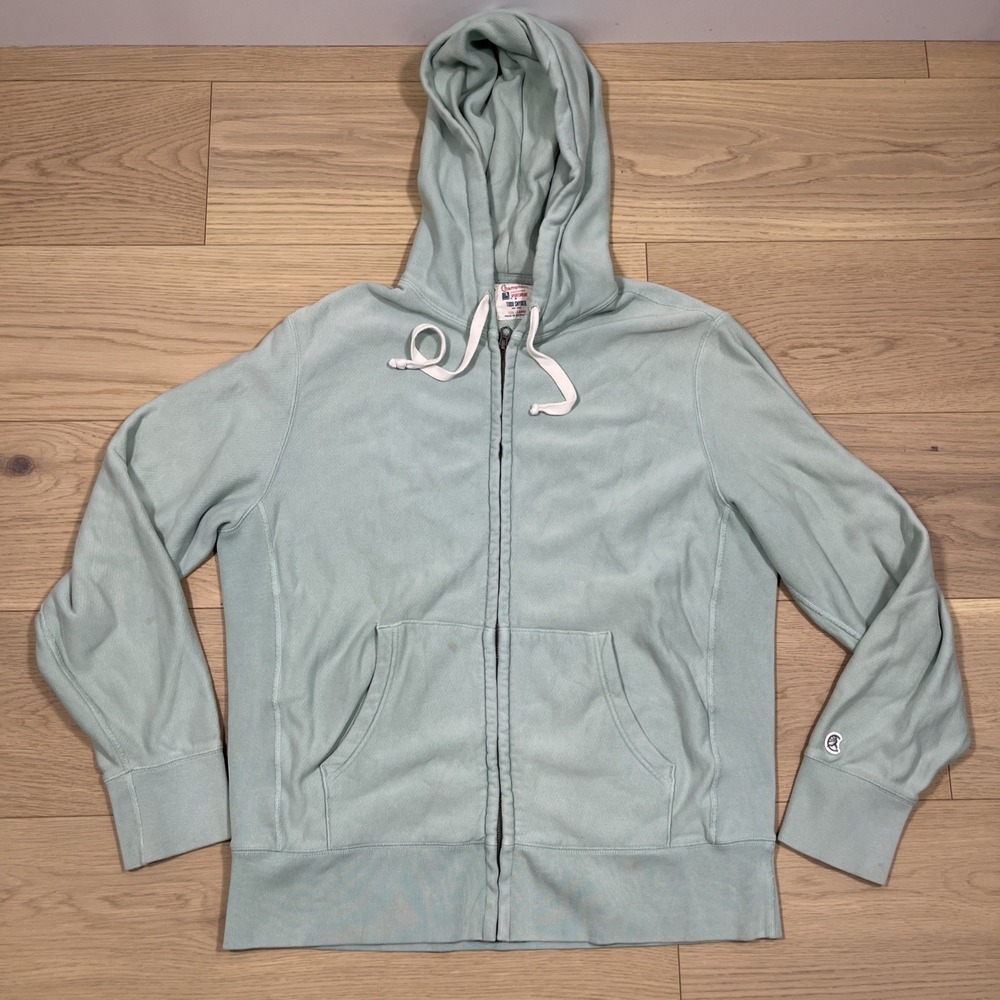 Champion x Todd Snyder Processed Sportswear full-zip hoodie Mint Size Large
